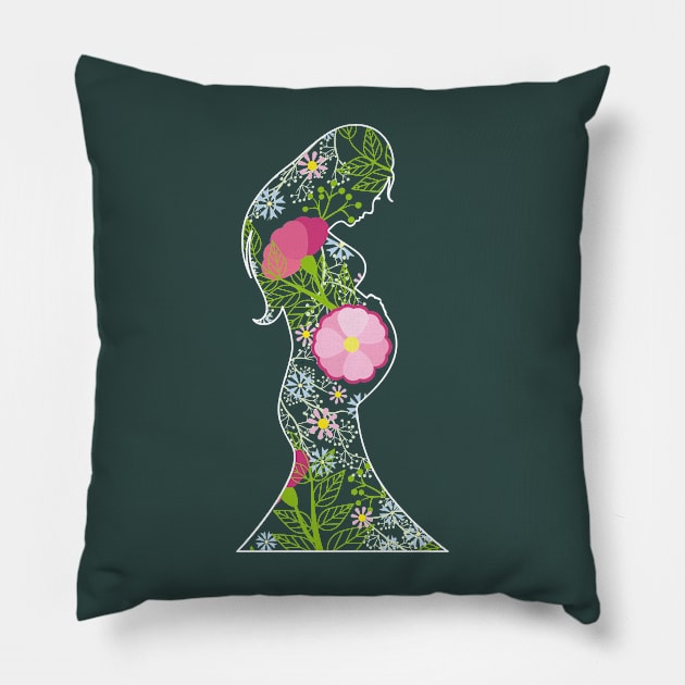 pregnant woman Pillow by tetiana12.art