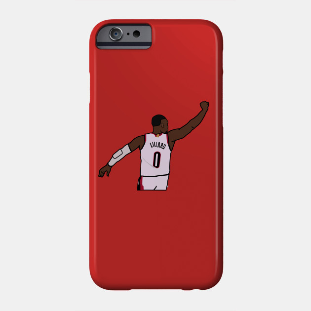Damian Lillard Waves Goodbye to the Thunder - NBA Portland Trailblazers