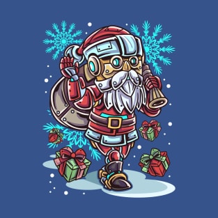 Christmas Santa Claus Robot T-Shirt