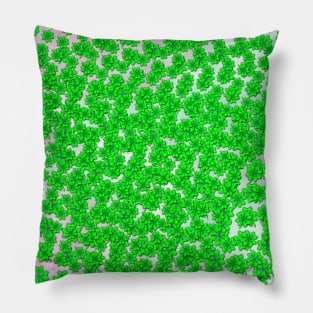 Abstract four leaf clover pattern on texture Pillow