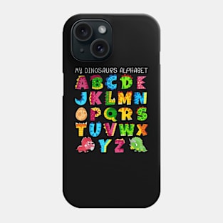 Dinosaurs Alphabet A-Z ABC Dino Identification Phone Case