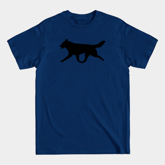 Discover Siberian Husky Black Silhouette - Siberian Husky Black Silhouette - T-Shirt