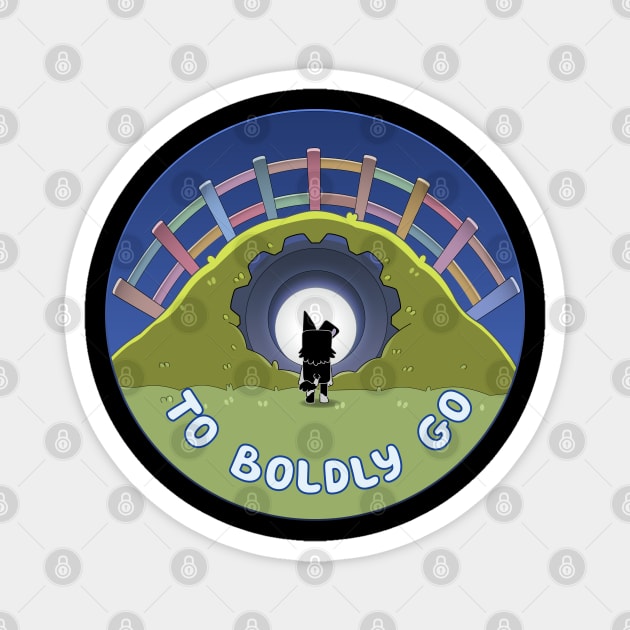 To Boldly Go Magnet by Padzilla Designs