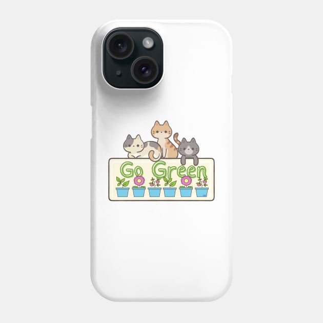 LEARN ABOUT RECYCLING CUTE KITTIES Phone Case by Rightshirt