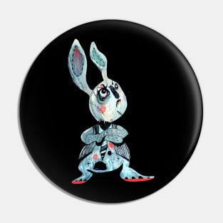 Angry rabbit Pin