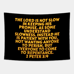 Bible Verse 2 Peter 3:9 Tapestry