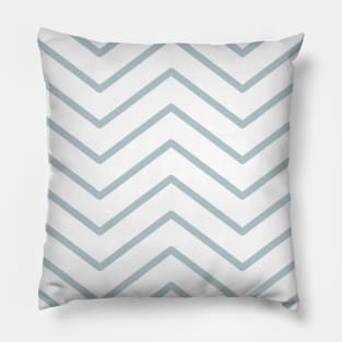 Light Blue Zigzag Lines Pattern Pillow