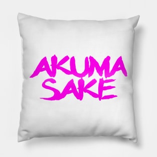 Akuma Sake Logo- Pink Design Pillow