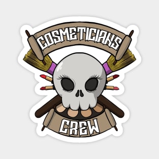 Cosmeticians crew Jolly Roger pirate flag Magnet