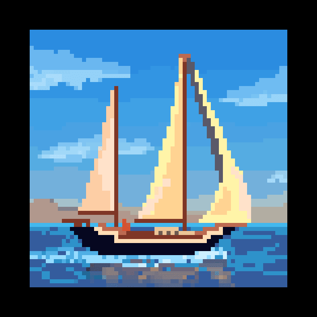 Pixel Boat by Shellz-art