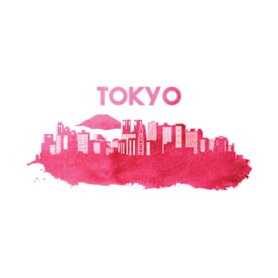 Tokyo Watercolor Skyline T-Shirt