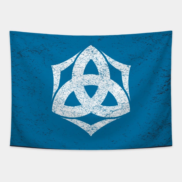 Kashiwazaki, Niigata Trinity Symbol - Distressed Tapestry by calvinistbrony