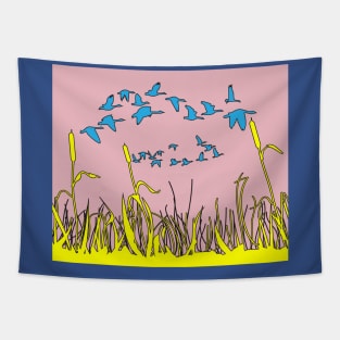 Colorful Birds In Nature Tapestry