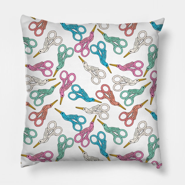 Crane Scissors Pillow by Nataliatcha23