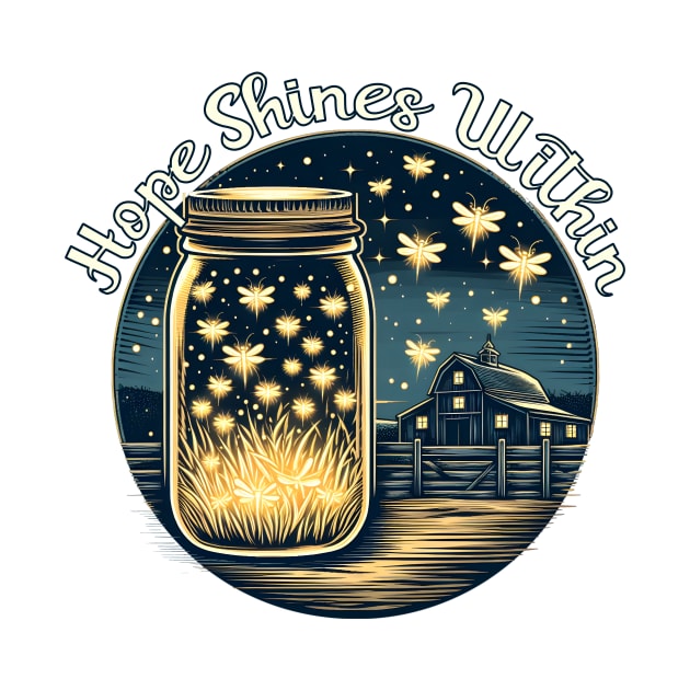 Firefly Jar - Hope Shine Within by WolfeTEES