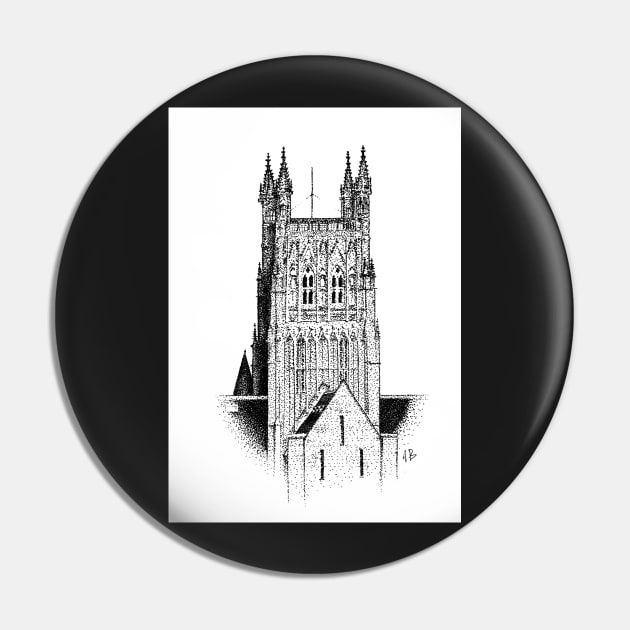 Worcester Cathedral - Stipple Drawing Pin by adam-bullock