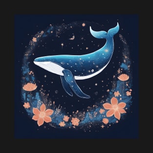 Floral Astral Whale 2 T-Shirt