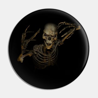 Halloween - Angry Skull Pin