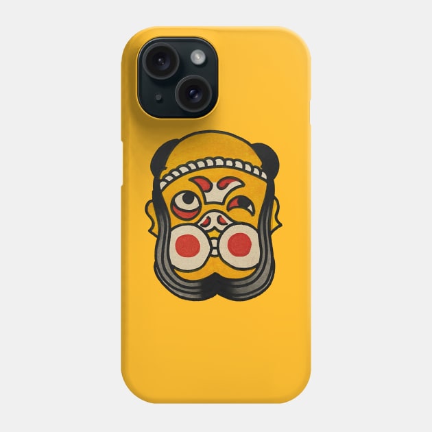 Traditional Tattoo Japanese face fella Phone Case by JAYANAWI PROJECT