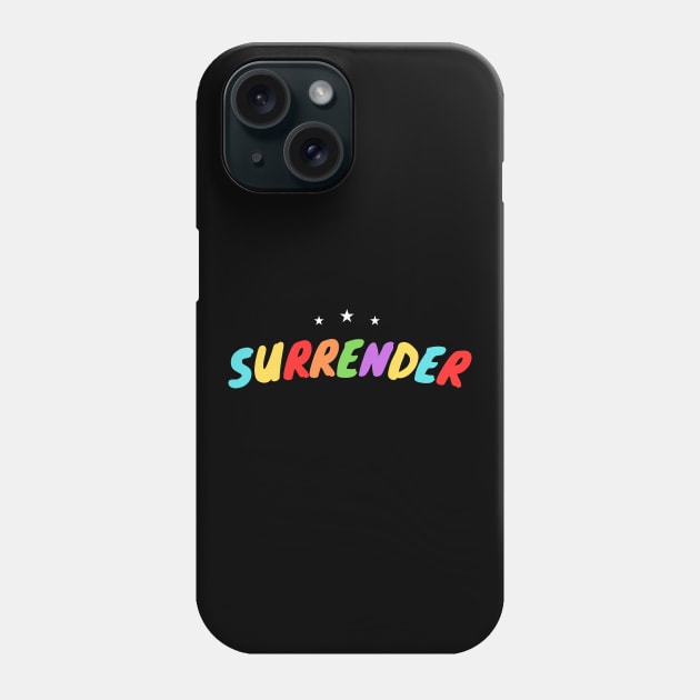 Surrender | Christian Typography Phone Case by All Things Gospel