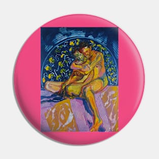 Beautiful colourful nude lovers Pin