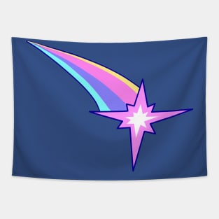 Rainbow Eight-Pointed Star Tapestry