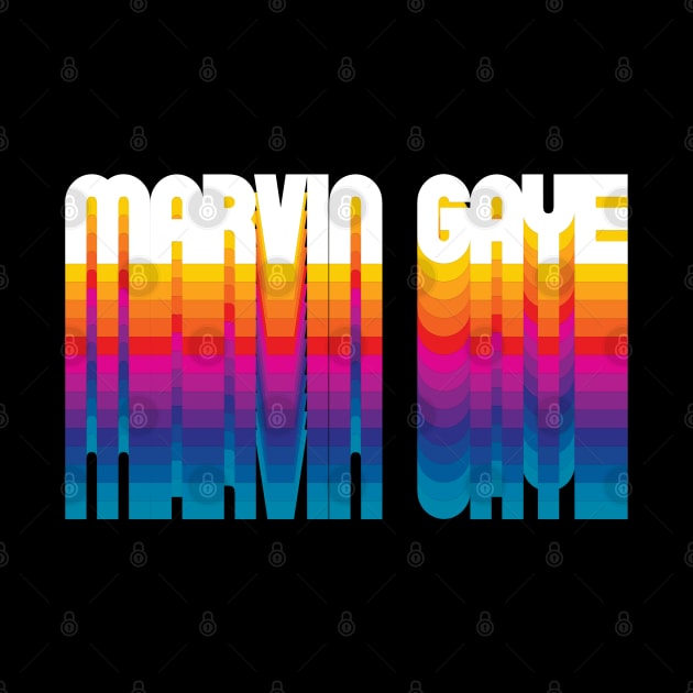 Retro Marvin Proud Name Personalized Gift Rainbow Style by Time Travel Style