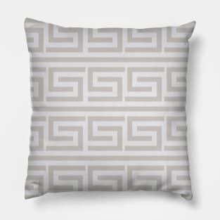 Greek Key Soft Pattern Sand Beige Pillow