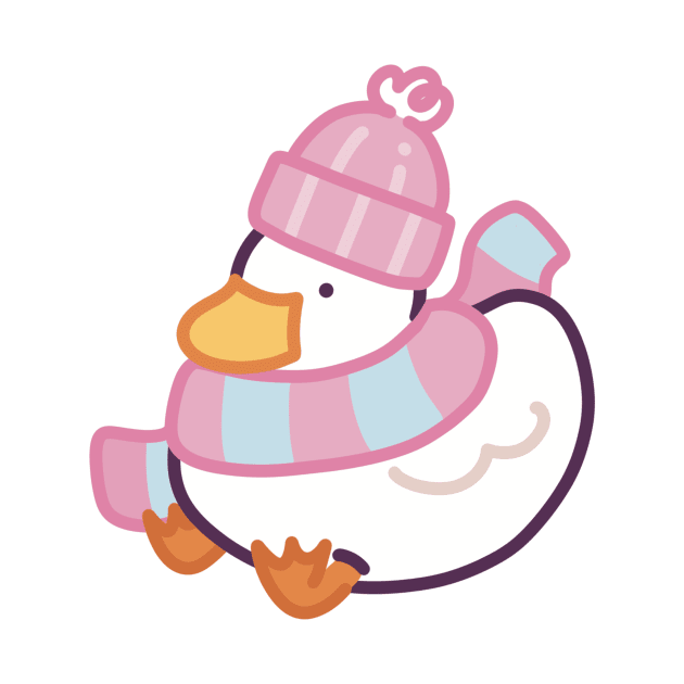 Cozy Winter Duck by Meil Can