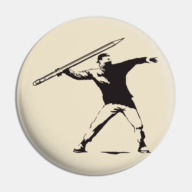 Pencil Thrower Banksy - for the writer rebel. Pin by WriterCentral