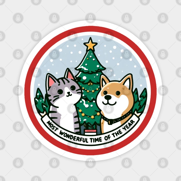 Most Wonderful Time Of The Year Magnet by Plushism