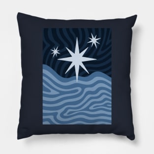 Stars And Sea Pillow