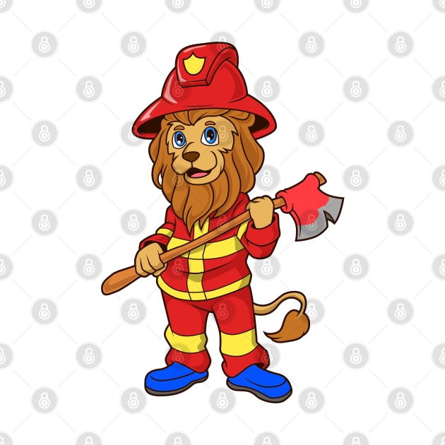 Fireman Tiger by Modern Medieval Design