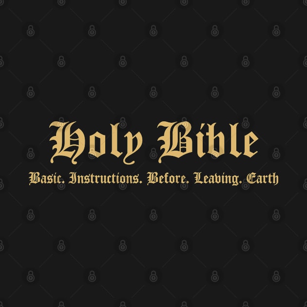 The Bible by woodsman