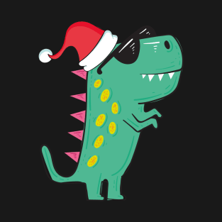 Christmas Gift Dinosaur | Gift for Christmas Dinosaur | Dinosaur Christmas Gift T-Shirt