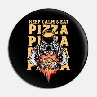 Keep calm and eat pizza Pin