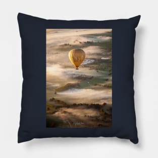 Sunrise over the Yarra Valley, Victoria, Australia. Pillow