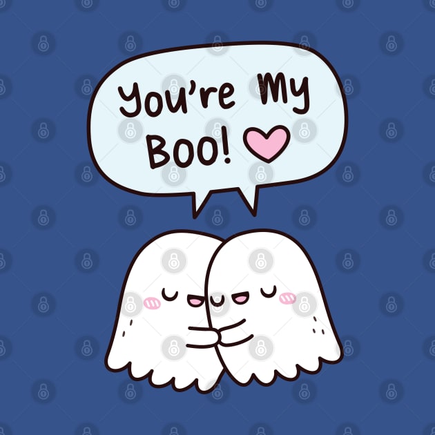 Cute Hugging Ghosts You're My Boo BFF by rustydoodle