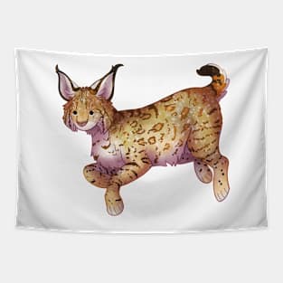 Cozy Bobcat Tapestry