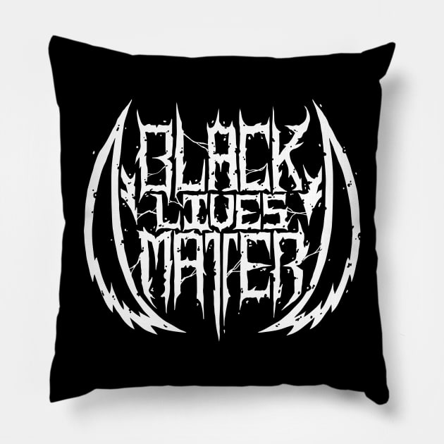 BLACK LIVES MATTER (100% profits to charity) Pillow by potatofoot