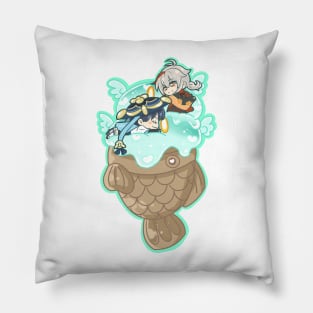 Minty KazuScara Pillow