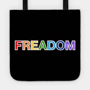 Freadom (Light Outline) Tote