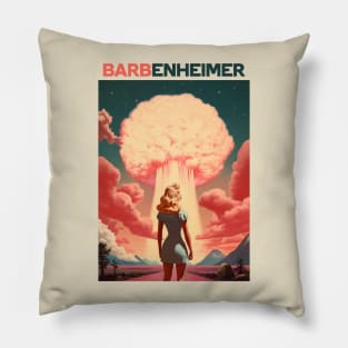 Barbie x Oppenheimer | Barbenheimer retro Pillow