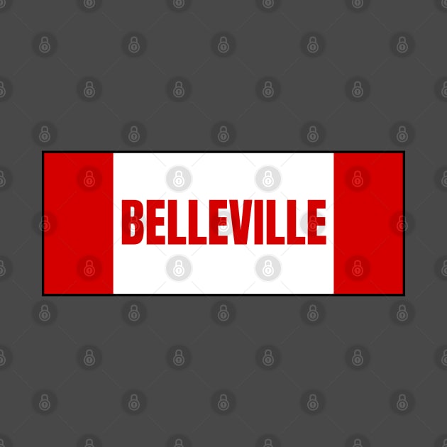 Belleville City in Canadian Flag Colors by aybe7elf