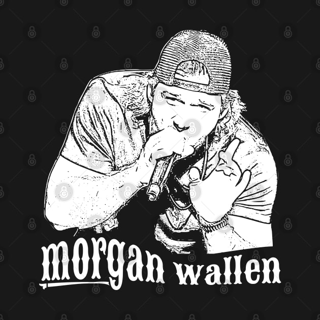 Morgan wallen // White retro by Degiab