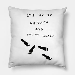 Edgy slogan that boosts your self confidence Pillow