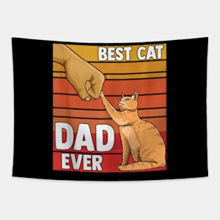 Best Cat Dad Ever Cat Lovers Tapestry