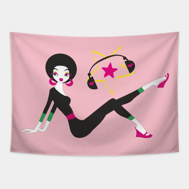 Party Girl Tapestry by ilhnklv