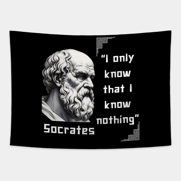 Socrates famous quote for stoicism lovers Tapestry by CachoGlorious