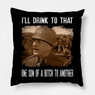 Commander's Quarters Apparel Pattons Movie T-Shirts, General Pattons Influence on Fashion Pillow